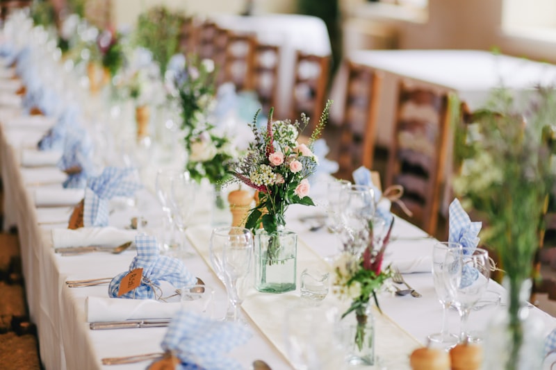 Rehearsal dinner table